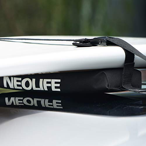 Neolife Soft Roof Rack Pads Single Wrap-Rax Surfboard Longboard，Kayak Straps,19inch [Pair] - Thumbnail 7