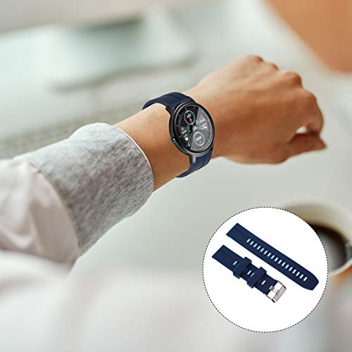 ibasenice Pulseira de relógio de silicone para relógio inteligente esportivo Mibro Air 20 mm de borr