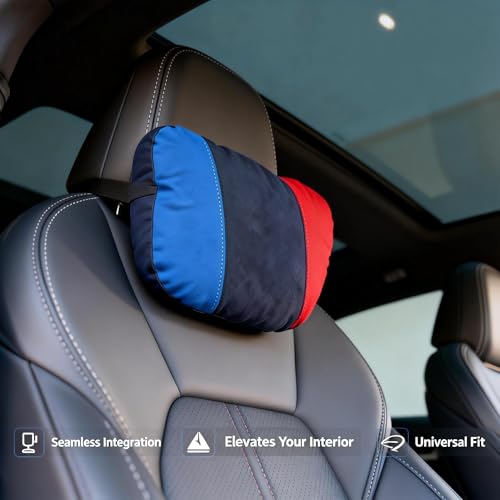 Image of Car Headrest Pillow Neck Cushion Compatible with BMW Interior