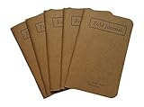 5 Pack of Dot-Grid Pocket Fold Journals