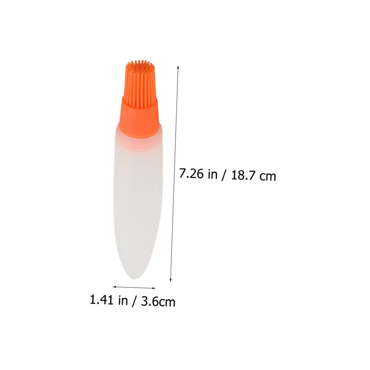 VANZACK 4Pcs Silicone Pointed Tail Oil Bottle Brush Kitchen Supplies for Bbq Grilling Food Grade Silicone Safe Durable for Marinades Sauces Outdoor Cooking Essentials