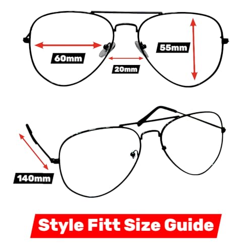 Image of Unisex Aviator UV Protected Photochromic Day Night Color Changing Sunglasses UV Protection Anti Glare Glasses Lenses for Outdoor and Driving | & | Metal Frame Black, 55