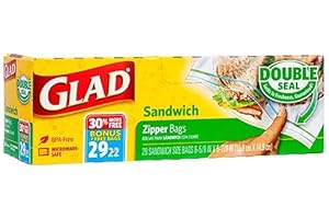 Glad Sealable Storage Sandwich Bags Pack