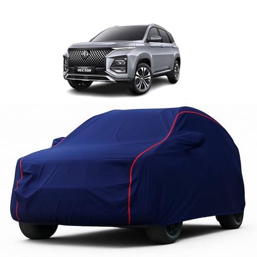 Image of Heavy-Duty Car Cover for Compatible with MG Hector (2019 to 2025 All Models) Deluxe Car Protection Cover - Waterproof & UV-Resistant All-Season Exterior Protection