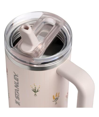 Image of STANLEY Quencher ProTour Flip Straw Tumbler | Leakproof Lid, Straw & Handle | Insulated Stainless Steel | Fits Cup Holders | Perfect Mother's Day Gift | BPA-Free | 30 oz | Rose Quartz Bouquets