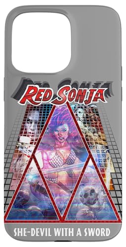 Red Sonja �|�X�^�[ �V���Z�E�F�[�u �Ԗ� �G�s�b�N �T�C�o�[�p���N 80�N�� ���g�� �X�}�z�P�[�X iPhone 15 Pro Max �p