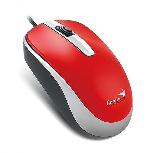 Genius Optical Wired Mouse DX-120, Red