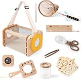 Bug Catcher for Kids, 10PCS Bug Catching Kit with Insect Cage, Butterfly Net, Magnifying Glass, Compass, Tweezers, ID Cards, Outdoor Toys Explorer Games Science Kits for Kids Boys and Girls Ages 3-12