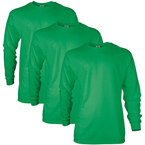 Image of Gildan Adult Ultra Cotton Long Sleeve T-Shirt, Style G2400, Multipack