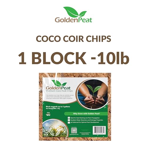 Bloque Comprimido de Chips de Coco 10lb Natural miniatura 2