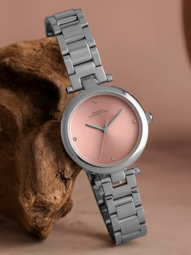Image of French Connection Pink Sunray Dial, Analog Watch for Women - FCN0166PSM