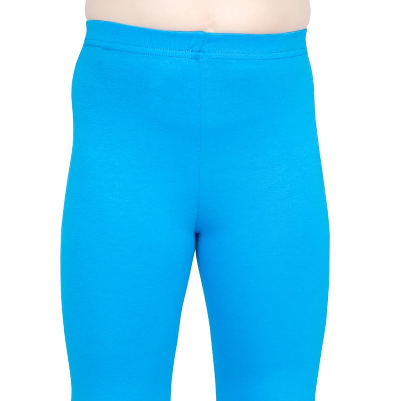 Image of ONE SKY Girls Ankle Length Leggings, Breathable Kids Wear, Versatile Tights for Girls, Stretchable, Easy to Care Slacks, Comfort Girls Leggings