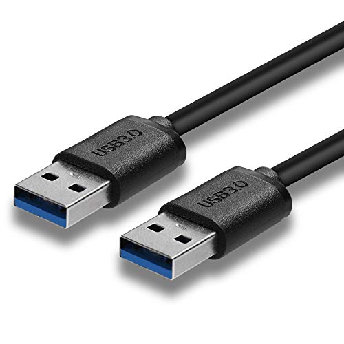 UYGHHK USB Cable USB to USB 3.0 Type A Male to Male High Speed Data Transfer Lead for External Hard Drive Laptop Cooler DVD WD My Cloud