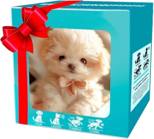 Generisch Roboterhund, Mein realistischer Roboterwelpe, interaktives Roboterwelpenspielzeug, Haustiergeschenk für Kinder und Erwachsene (C)