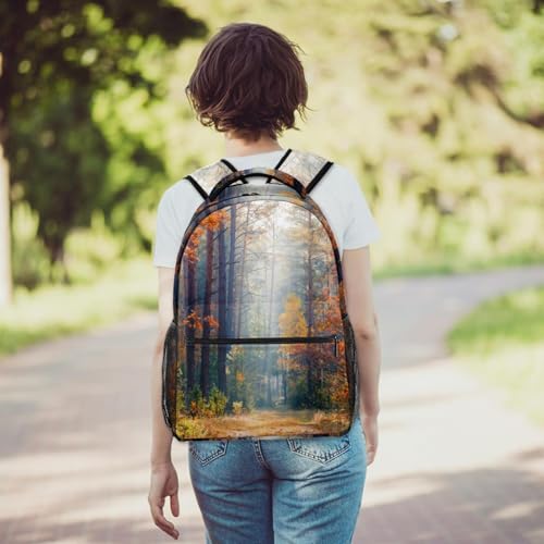 Sac de voyage décontracté imprimé forêt d'automne multicolore 40cm - 6