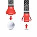 Nicoc Professional Golf Ball Retriever Pick Up, 2PCS Golf Ball Grabber for End of Putter, 3-Prong Suction Cup Ball Picker for Quick Installation (Red)