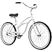 Firmstrong Urban Lady Single Speed - Women's 26" Beach Cruiser Bike (White)