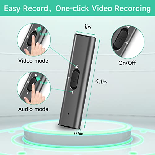 32Gb Mini Body Camera With Audio,Small Worn Camera With Lens Retractable ,Portable Wearable 1080P Full Hd Camera,Small Security Camera 4-6Hr Battery Life, For Law Enforcement, Security Guard, Home #TOP2