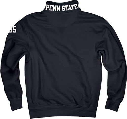 Sudadera azul cómoda unisex que soluciona el frío casual de media cremallera 4