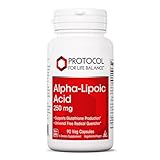 PROTOCOL FOR LIFE BALANCE Alpha-Lipoic Acid Supplement - 600mg ALA - Oxidative Stress Quencher, Blood Flow & Heart Health - Kosher & Dairy Free - 60 Veg Capsules