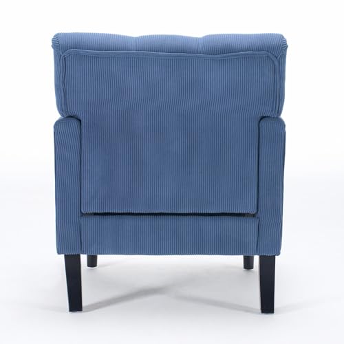 Sillón Plegable Terciopelo Azul miniatura 5