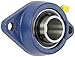 SKF FYT 1.15/16 TF Ball Bearing Flange Unit, 2 Bolts, Setscrew Locking, Regreasable, Contact Seal, Cast Iron, Inch, 1-15/16" Bore, 6-3/16" Bolt Hole Spacing Width, 6080lbf Dynamic Load Capacity