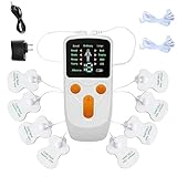 TENS Gerät Schmerztherapie, Perioden Simulator mit 8 Massagemodi und 8 Elektroden Pads, Reizstromgeräte Gegen Schmerzen für Bein Rücken Schulter Arm