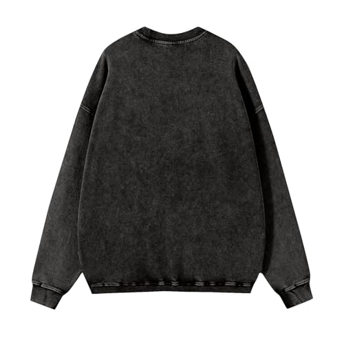 RTTUIOP Crewneck Sweatshirt Men Long Sleeve Mokaloha Mens Shirts Vintage Washed Distressed Work Casual Fashion Sweatshirts3