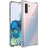 Verco Handyhülle für Samsung Galaxy Note 10, Anti Shock Schutzhülle für Samsung Galaxy Note 10 Hülle Silikon [Bildschirm- und Kameraschutz] Weiche Flexible TPU Hülle, Transparent