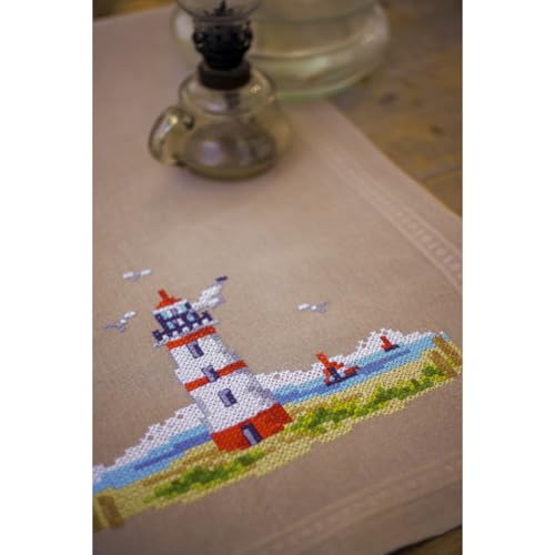 Chemin de table point de croix phares Vervaco 40x100 cm - 3