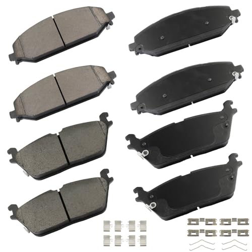 Image of cciyu D2169 & D2179 Front Rear Ceramic Disc Brake Pads Kit For Jeep For Wagoneer 2022,For Ram For 1500 2019-2022