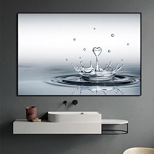 Art moderne mural pour transformer un mur blanc en salon chaleureux affiche 50x70cm