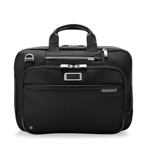 Mallette de travail Briggs & Riley haut de gamme extensible noire 42cm