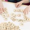 100 Pcs Wooden Spelling Tiles, Replacement Letters Wood Letter Tiles, Tiles for Crafts A-Z Capital Letters for Crafts Wedding Decor Alphabet Coasters & Crossword Game DIY Gift