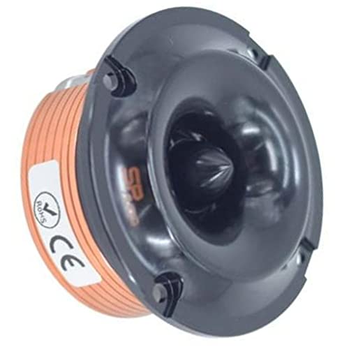 SP Audio 1 SPTW-33 Neo SPTW33NEO Super Tweeter 7,4 cm 74 mm diamètre 100 Watts rms et 200 Watts Max impédance 4 ohm sensibilité 108 DB Aimant néodyme, 1 pièce Cover