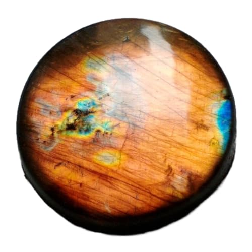 Pierre gemme labradorite naturelle 30mm, cabochon d'exception pour bague
