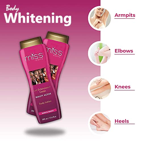 Fair & White Miss White, Brightening Body Lotion - 400ml/13.5 Fl oz - Daily Moisturising Lotion, Formulated with Almond Oil - Image 3