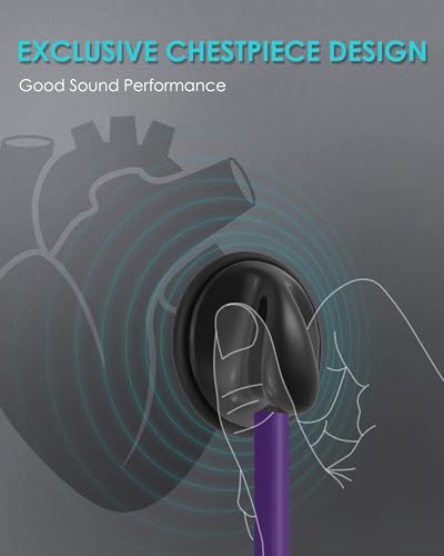 Image of Single Head Stethoscope with Case for Nurse /Nursing School Students