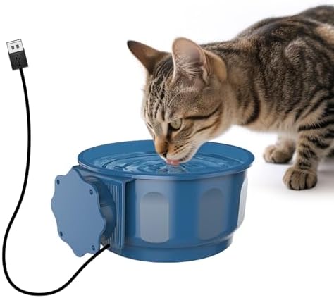 best water bottle heaters for rabbits that will surprise you 8 NAMSAN Small Heat Pet Bowl for Cats Rabbits Indoor, 0.6L Heated Water Bowl, Water & Food Thermal-Bowl for Dog Cage, Hanging Kennel Dish, USB Cable, Self-Assembly