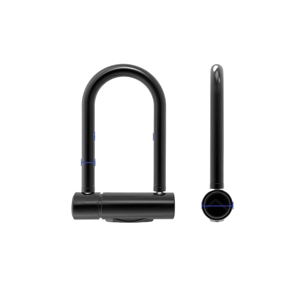 Bloqueo antirrobo for bicicleta eléctrica inteligente, desbloqueo con huella dactilar, bloqueo en forma de U, equipo conducción esencial for cargar Candado para bicicleta