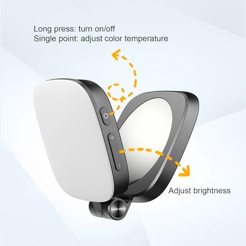 Lumière LED pour selfie réglable et rechargeable à fixation magnétique stable - 4
