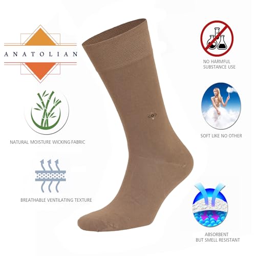 anatolian DRESS SOCKS Natural Comfortable Soft Classy - Made In TURKEY for Men Women Dress or Casual Footwear3