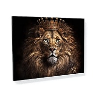 Sense Canvas Lion Majestic Crown 60 Canvas Art ... - Amazon.com