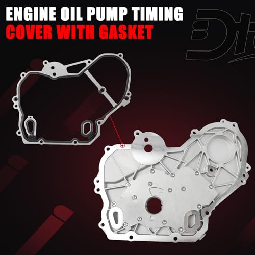 Image of Timing Cover Gasket, Oil Pump Compatible With Buick Chevy GMC Pontiac Vehicle Equinox HHR Malibu Orlando, LaCrosse Regal Verano, Saturn Ion Sky Vue 2000-2017 2.0 2.2 2.4L Replaces# M349 OP314 TCS46041