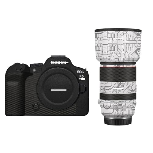 Mebont �J���������Y�ی�t�B���� Canon EOS R6 Mark II + RF70-200mm F2.8 L IS USM �Ή� ���h�~�f�J�[���X�L�� �v���e�N�^�[���b�v(Circuit White)