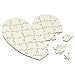 Puzzle a forma di cuore con 33 pezzi da scrivere per San Valentino, matrimonio o compleanno, 15 x 14 cm