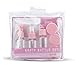 Produktbild Intirilife Flaschen Set in ROSA TRANSPARENT - Mehrteiliges Set mit leeren Flaschen, Behältern, Trichter zum Nachfüllen, zum Reisen, für Pröbchen etc. TSA Genehmigtes Gepäck