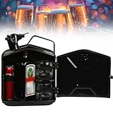 WADPP Jerry Can Mini-Bar, Whiskey-Bar-Schrank, 5 l / 20 l tragbarer personalisierter Getränkeschrank, Weihnachts- oder Geburtstagsgeschenk für Ihren Ehemann, Vater oder Freund,Black-5L