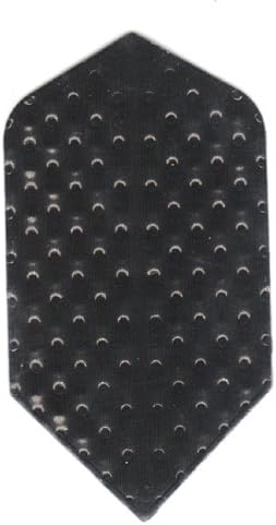 25 Sets #3064 AmeriThon Black Embossed Dart Flights
