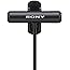 Sony Compact Stereo Lavalier Microphone ECMLV1 Black Small